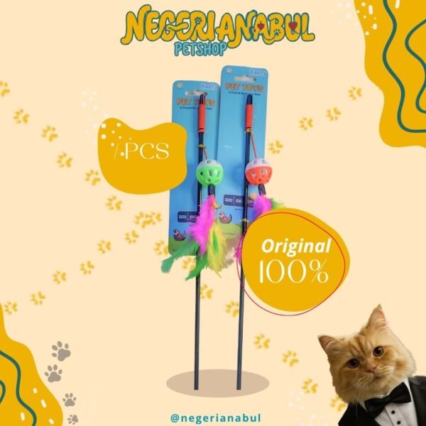 Rasty Tongkat Bulu Mainan Kucing