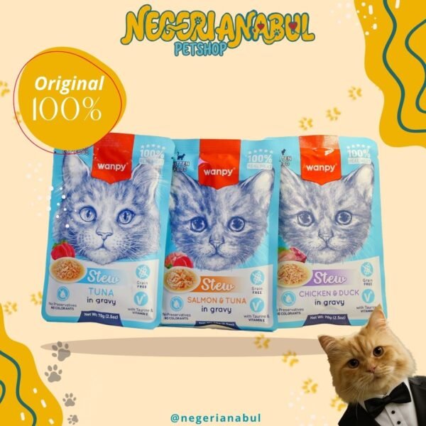 WANPY Stew Wetfood Pouch Sachet 70gr